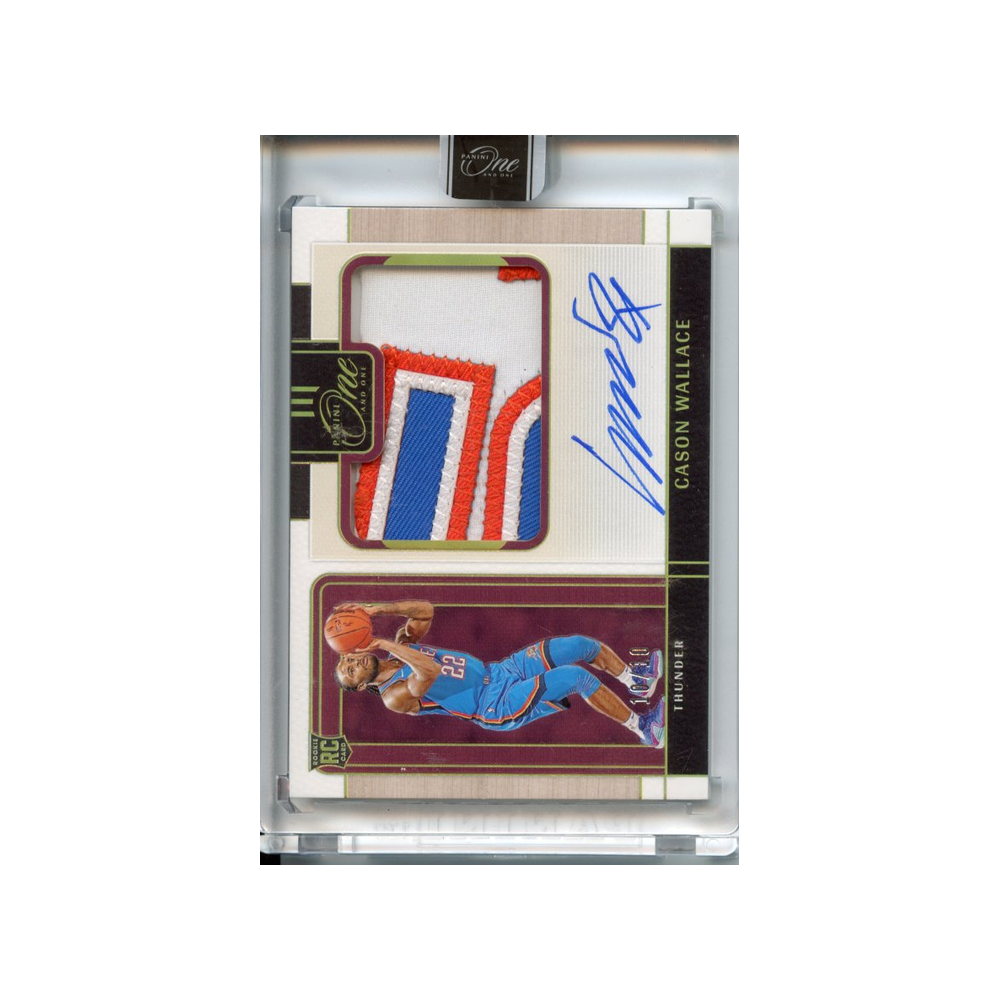 Cason-Wallace-Precision-Rookie-Jersey-/10-2023-Panini-One-and-One-Vorderseite