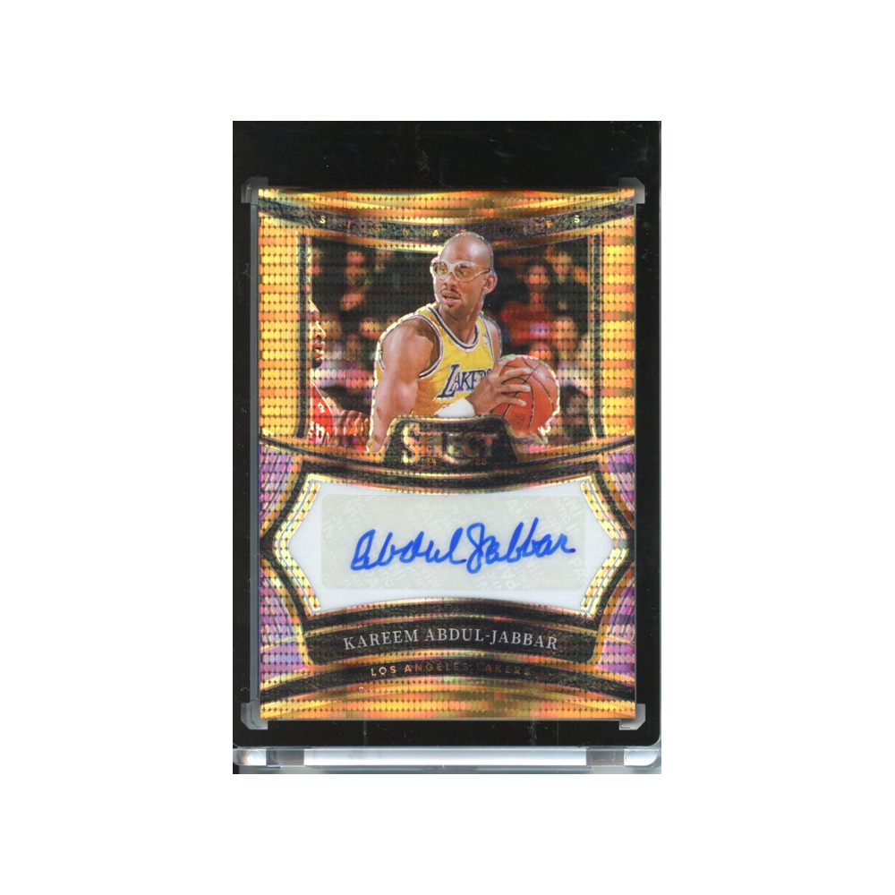 Kareem-Abdul--Jabbar-Autograph-Orange-Pulsar-/30-2024-Select-Vorderseite