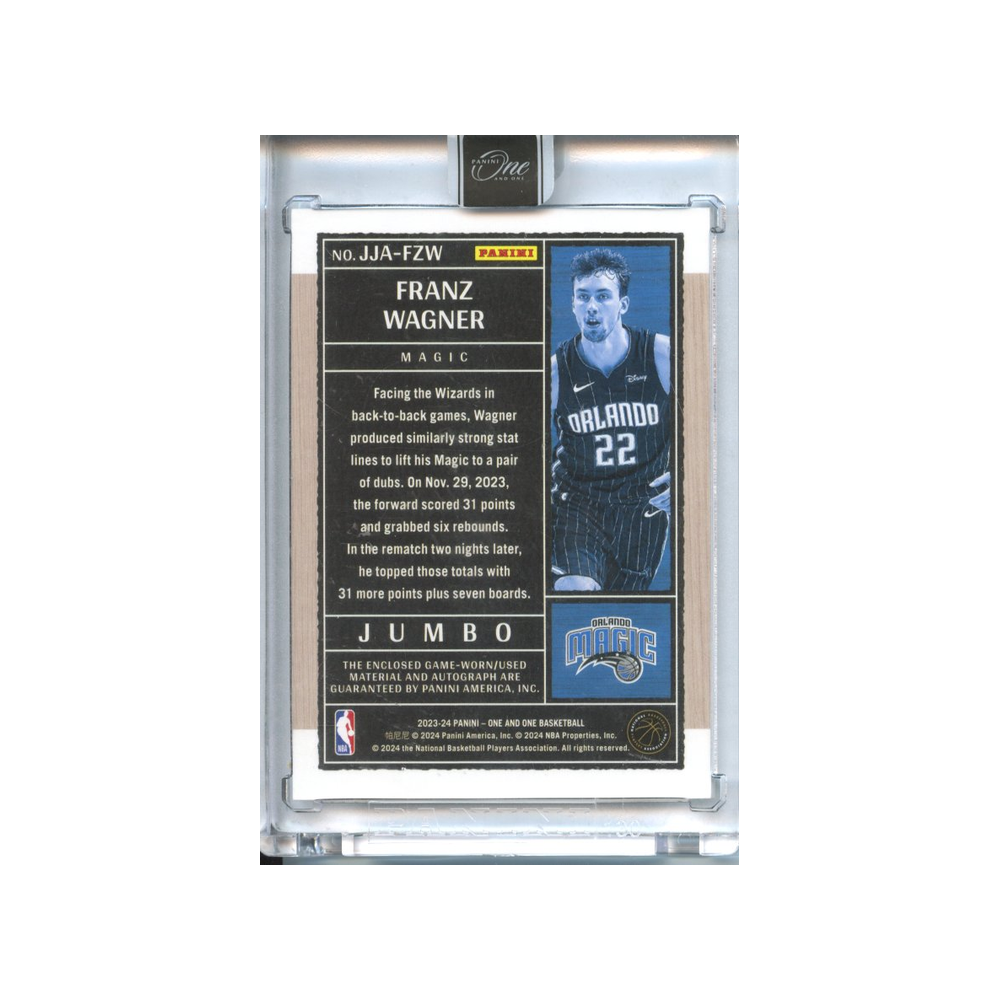 Franz-Wagner-Patch-Auto-/10-2023-One-and-one-Rückseite