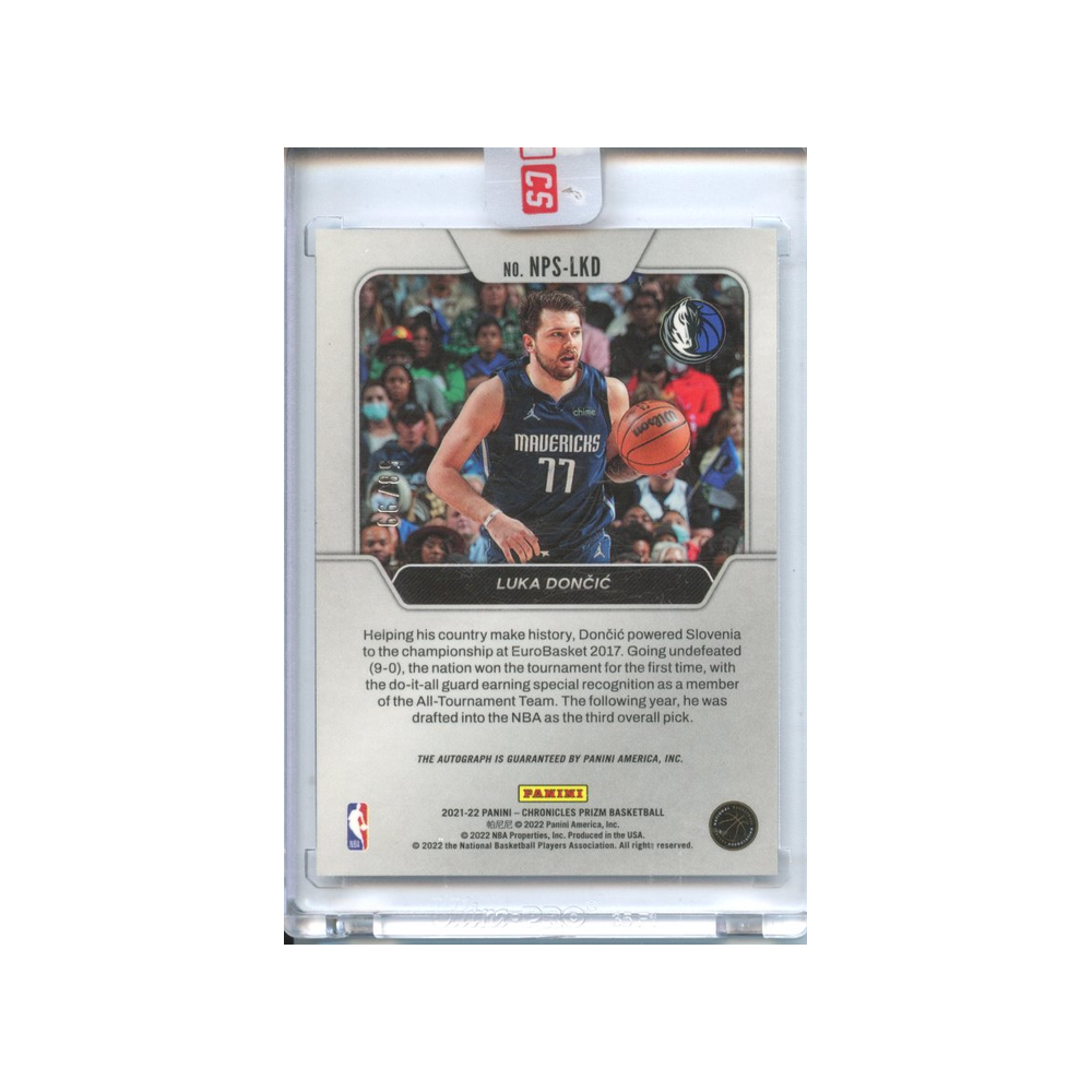 Luka-Doncic-Auto-National-Pride-/99-2021-Chronicles-Prizm-Rückseite