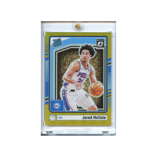 Jared-McCain-Gold-Prizm-/10-2024-Donruss-Optic-Vorderseite