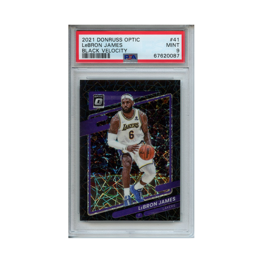 Lebron-James-Black-Velocity-2021-Donruss-Optic-PSA-9-Vorderseite