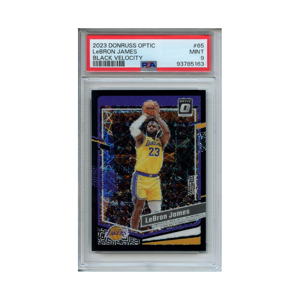 Lebron-James-Black-Velocity-2023-Donruss-Optic-PSA-9-Vorderseite