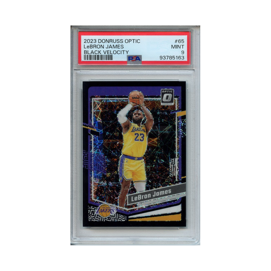 Lebron-James-Black-Velocity-2023-Donruss-Optic-PSA-9-Vorderseite
