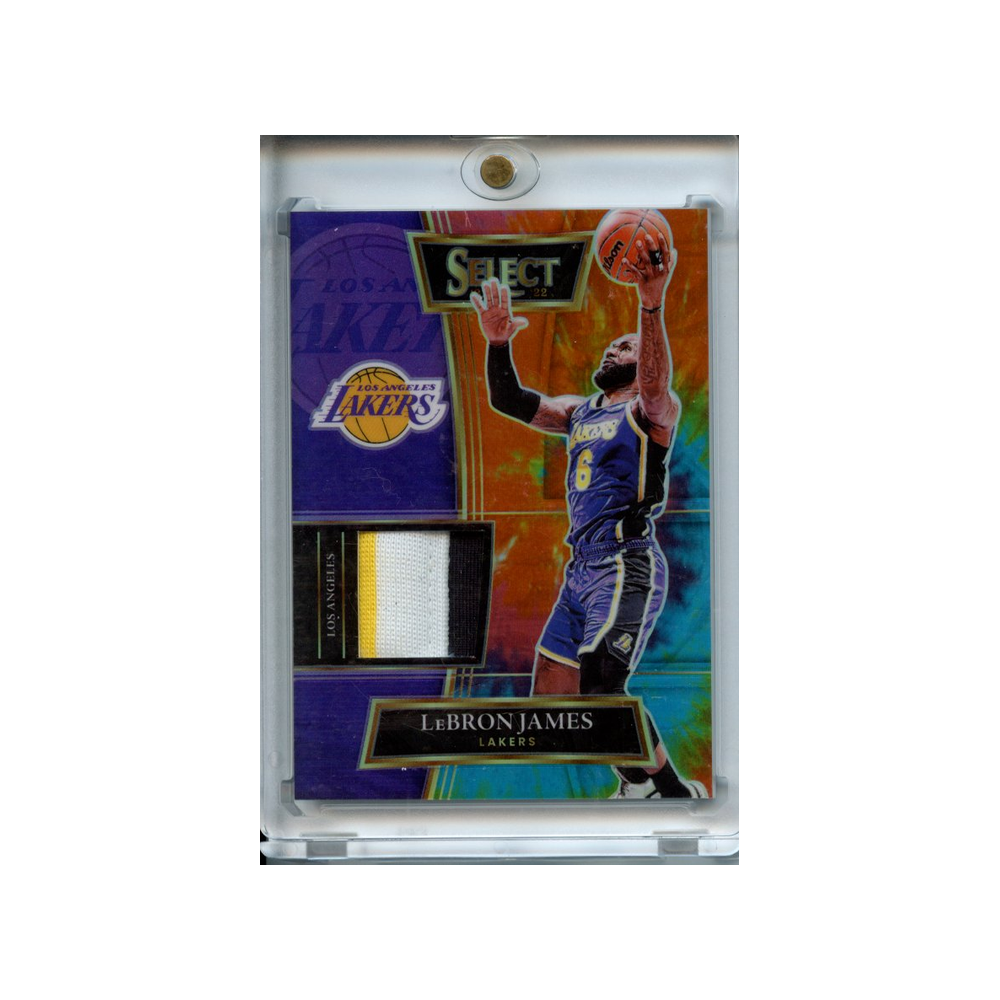 Lebron-James-Patch-Purple-Orange-/25-2021-Select-Vorderseite
