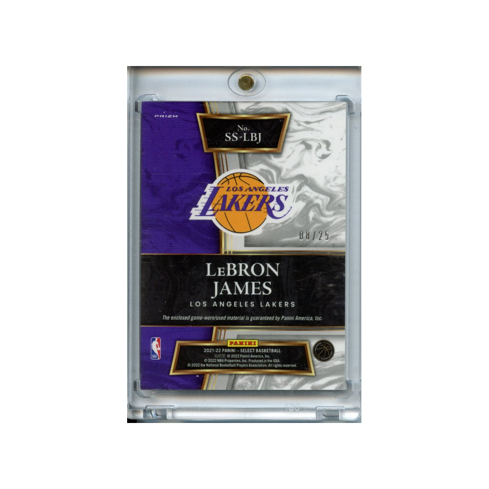 Lebron-James-Patch-Purple-Orange-/25-2021-Select-Rückseite