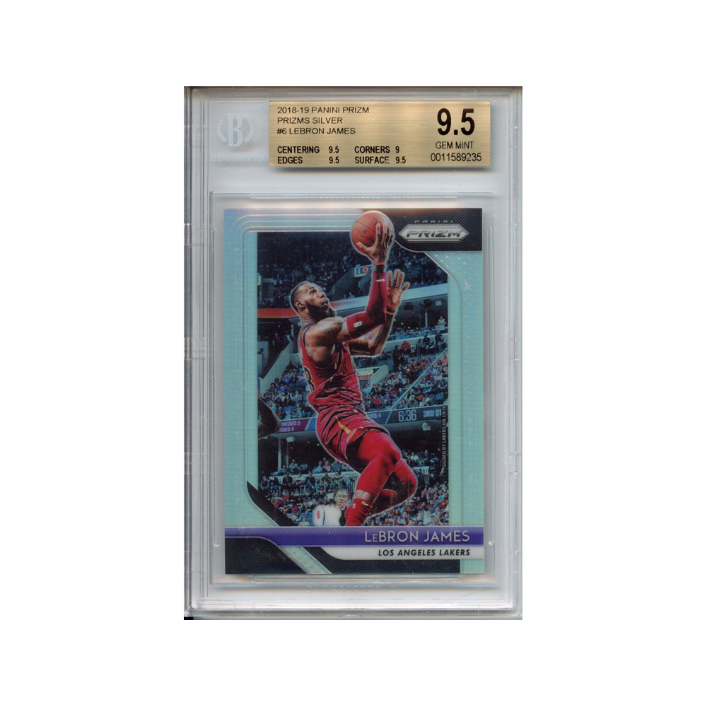 Lebron-James-Prizms-Silver-2018-19-Panini-Prizm-BGS-9.5-Vorderseite
