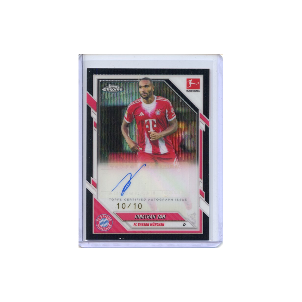 Jonathan-Tah-Auto-Black-Wave-/10-2025-Topps-Chrome-Vorderseite