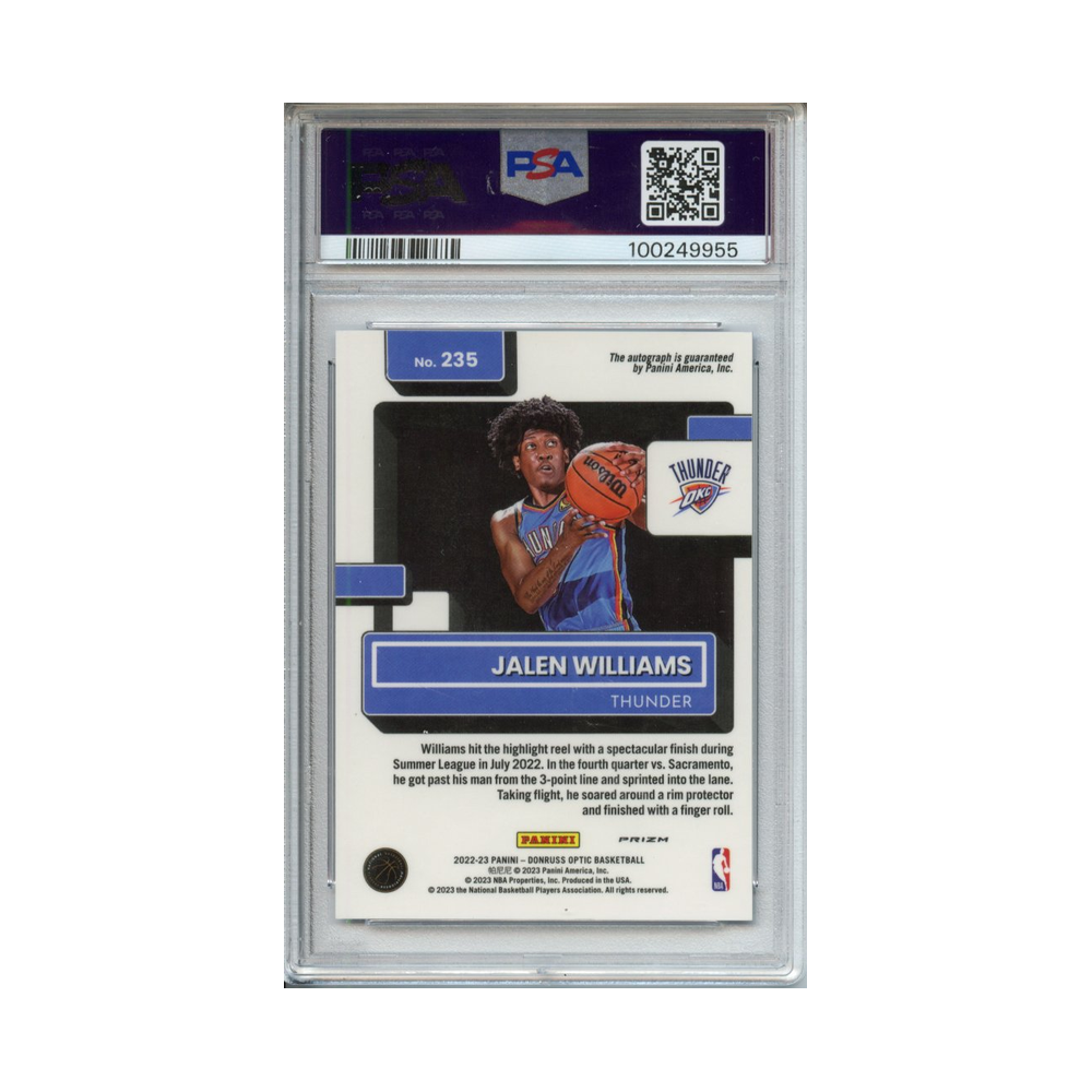 Jalen-Williams-Signature--Purple-2022-Donruss-Optic-PSA-10-Rückseite