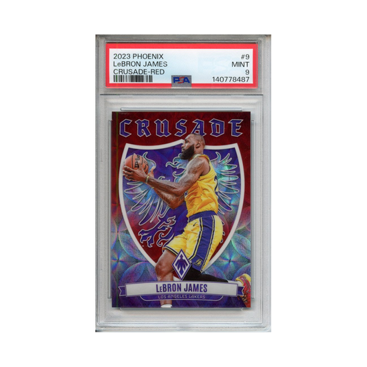 Lebron-James-Crusade-Red-2023-Phoenix-PSA-9-Vorderseite
