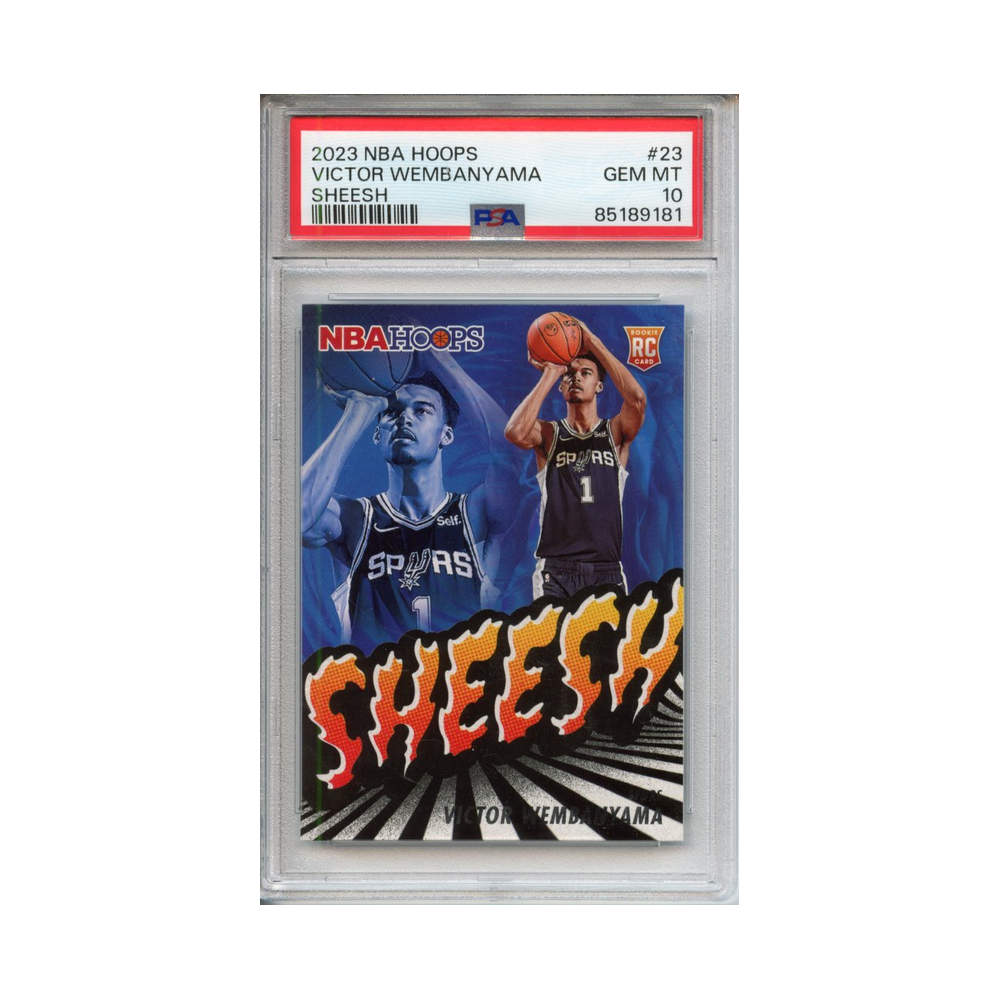 Victor-Wembanyama-Sheesh-2023-NBA-Hoops-PSA-10-Vorderseite