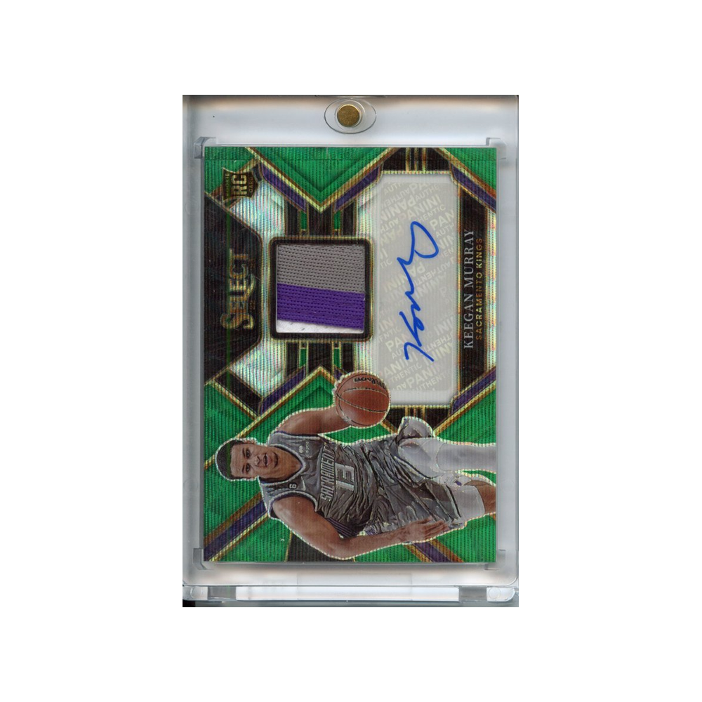Keegan-Murray-Patch-Auto-Green-Wave-/25-2022-Select-Vorderseite