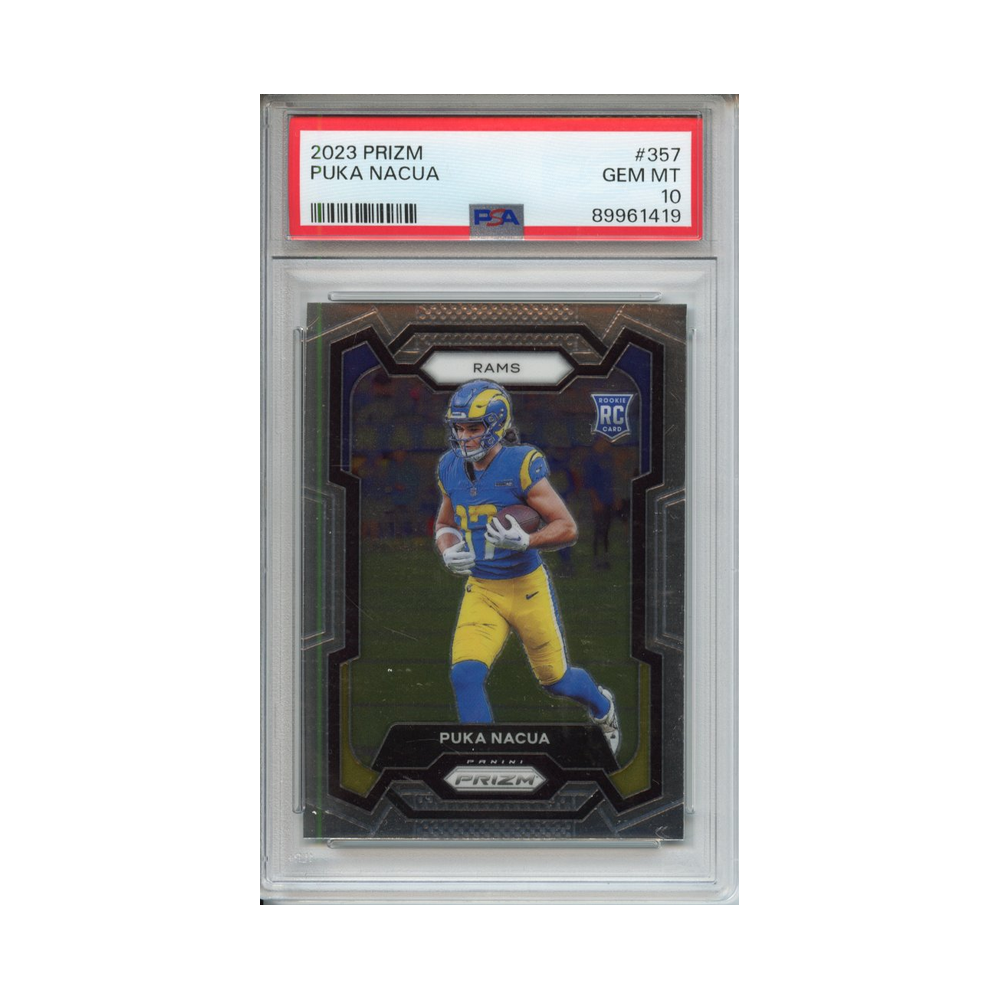 Puka-Nacua-2023-Prizm-PSA-10-Vorderseite