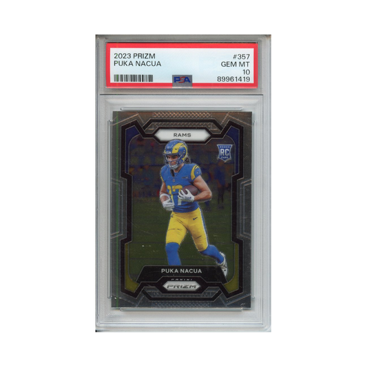 Puka-Nacua-2023-Prizm-PSA-10-Vorderseite