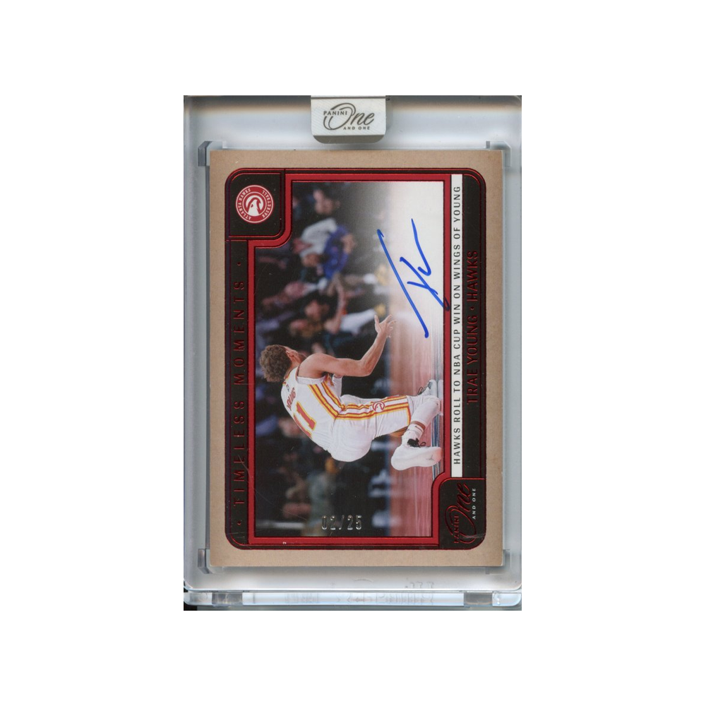 Trae-Young-Auto-Timeless-Moments-/25-2024-One-and-One-Vorderseite