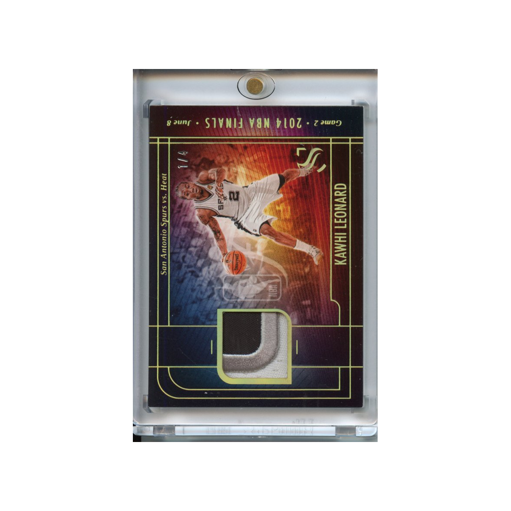 Kawhi-Leonard-Patch-/4-2014-NBA-Finals-2024-Silhouette-Vorderseite