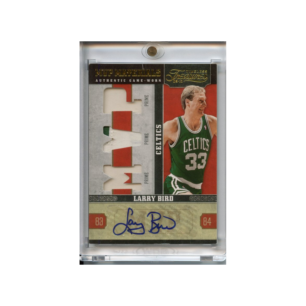 Larry-Bird-Patch-Auto-/10-2009-Timeless-Treasures-Vorderseite