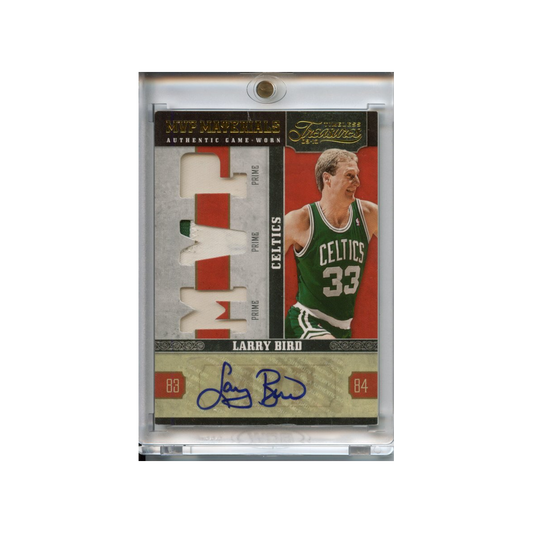 Larry-Bird-Patch-Auto-/10-2009-Timeless-Treasures-Vorderseite