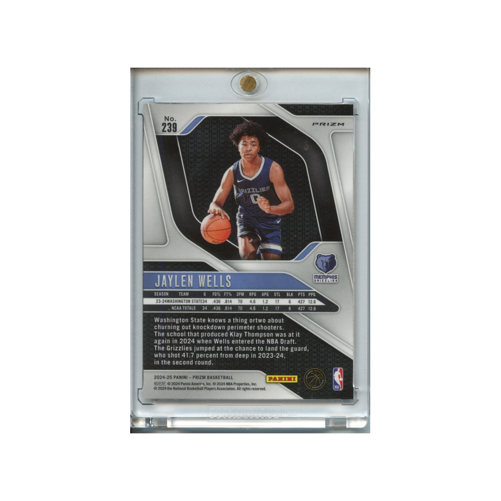 Jaylen-Wells-Tiger-Choice-2024-Prizm-Rückseite