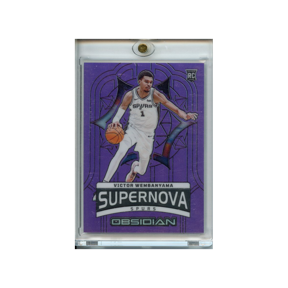 Victor-Wembanyama-Purple-Supernova-/49-2023-Obsidian-Vorderseite