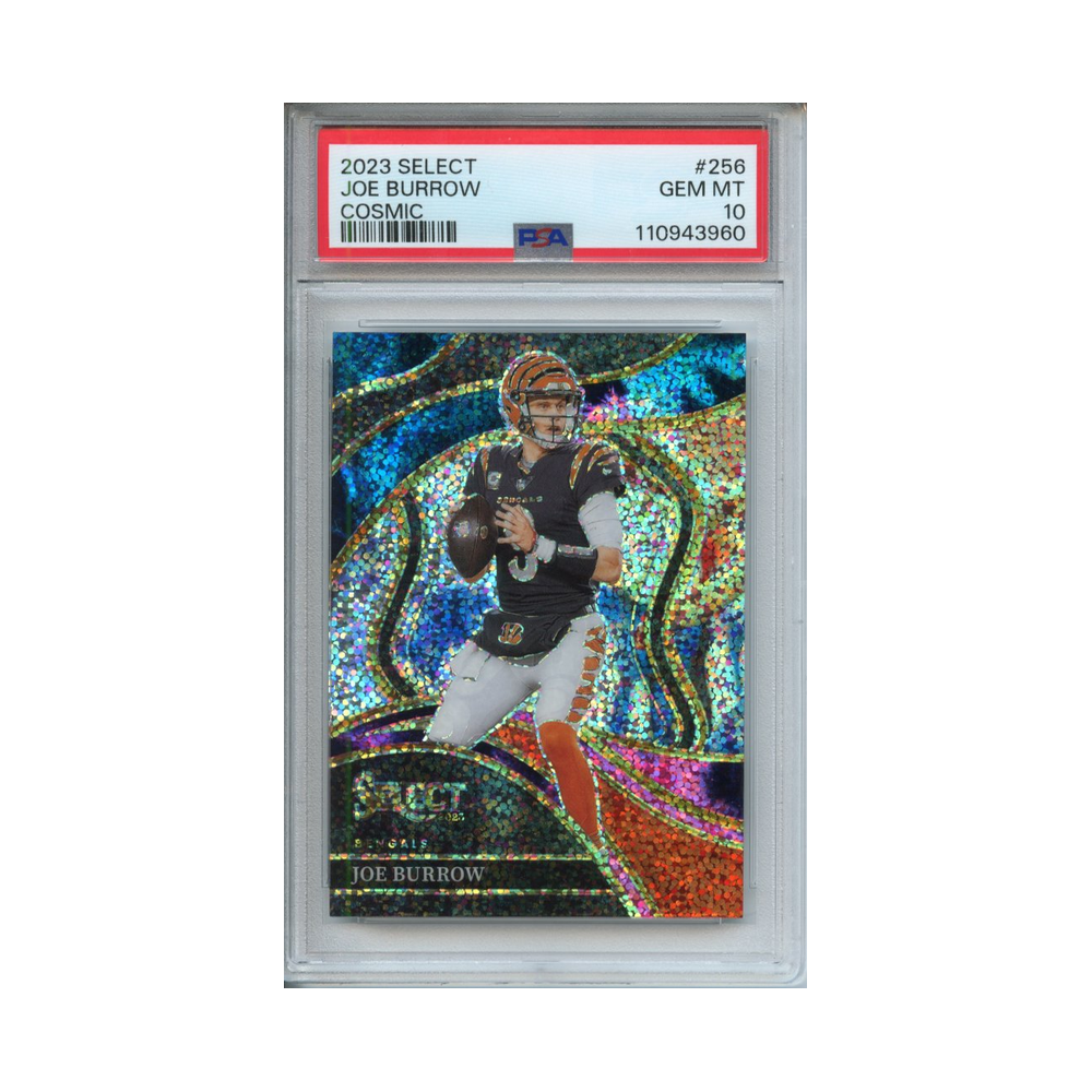 Joe-Burrow-Cosmic-2023-Select-PSA-10-Vorderseite
