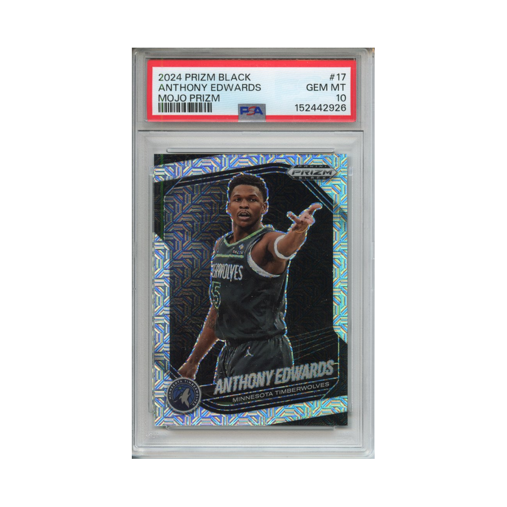 Anthony-Edwards-Mojo-Prizm-2024-Prizm-Black-PSA-10-Vorderseite