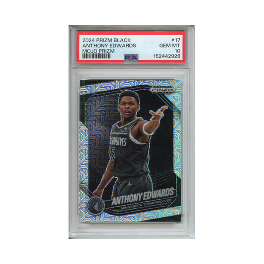 Anthony-Edwards-Mojo-Prizm-2024-Prizm-Black-PSA-10-Vorderseite
