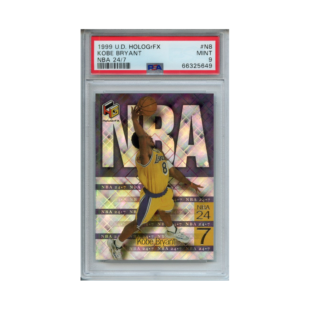 Kobe-Bryant-NBA-24/7-1999-Upper-Deck-HoloGrFX-PSA-9-Vorderseite