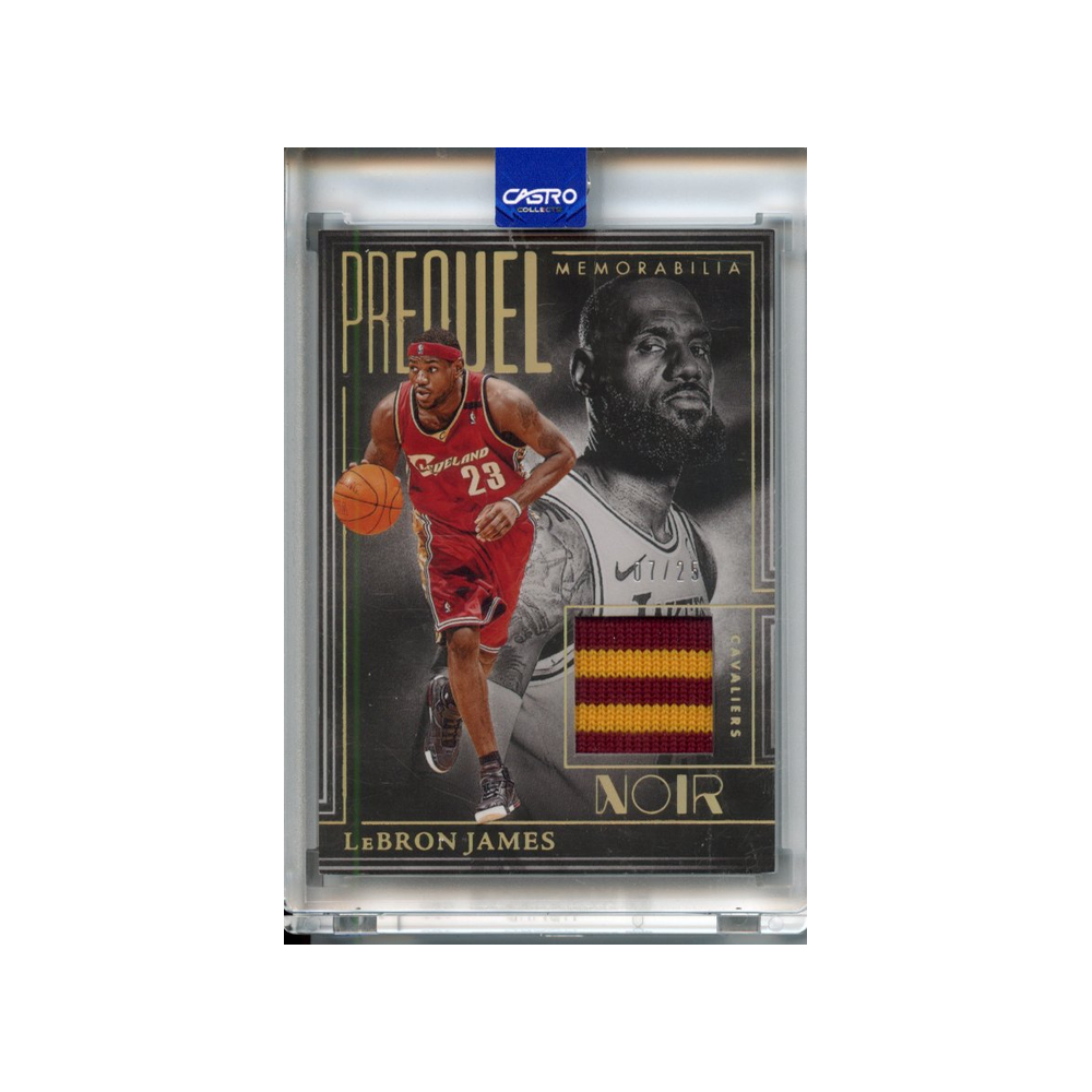 Lebron-James-Patch-Prequel-Memorabilia-/25-2024-Noir-Vorderseite