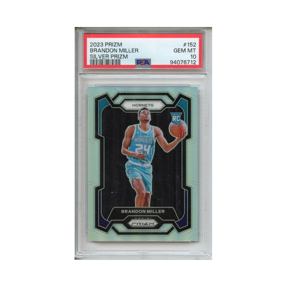 Brandon-Miller-Silver-Prizm-2023-Prizm-PSA-10-Vorderseite