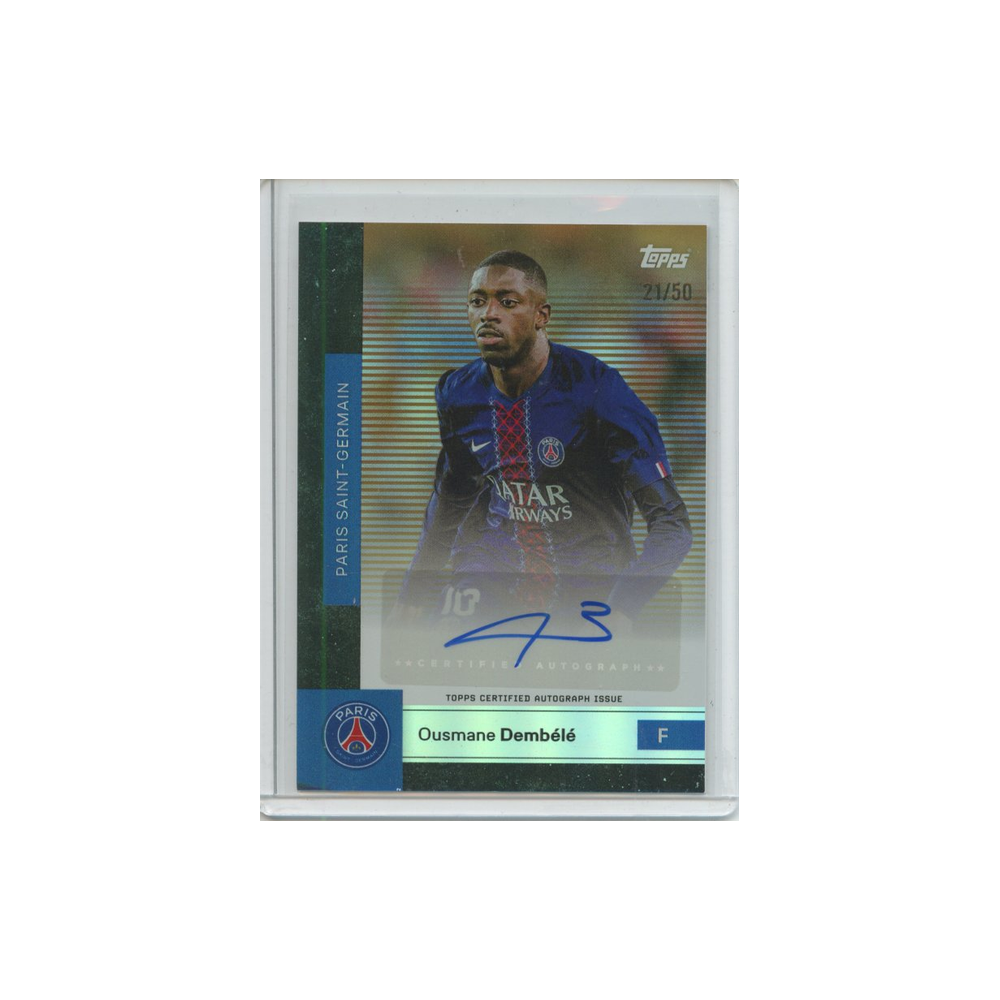 Ousmane-Dembele-Autograph-Gold-/50-2025-Topps-Vorderseite