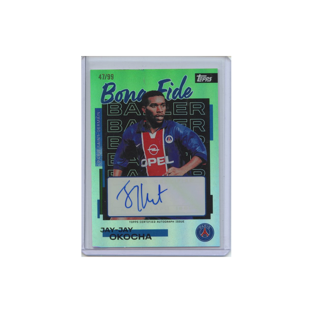 Jay-Jay-Okocha-Autograph-Bona-Fide-/99-2025-Topps-Vorderseite