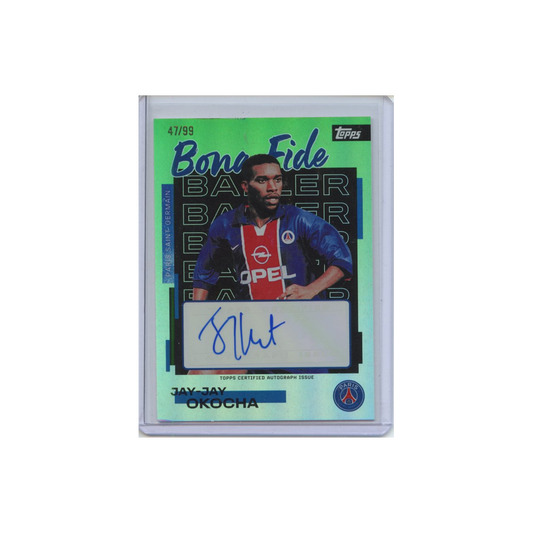 Jay-Jay-Okocha-Autograph-Bona-Fide-/99-2025-Topps-Vorderseite