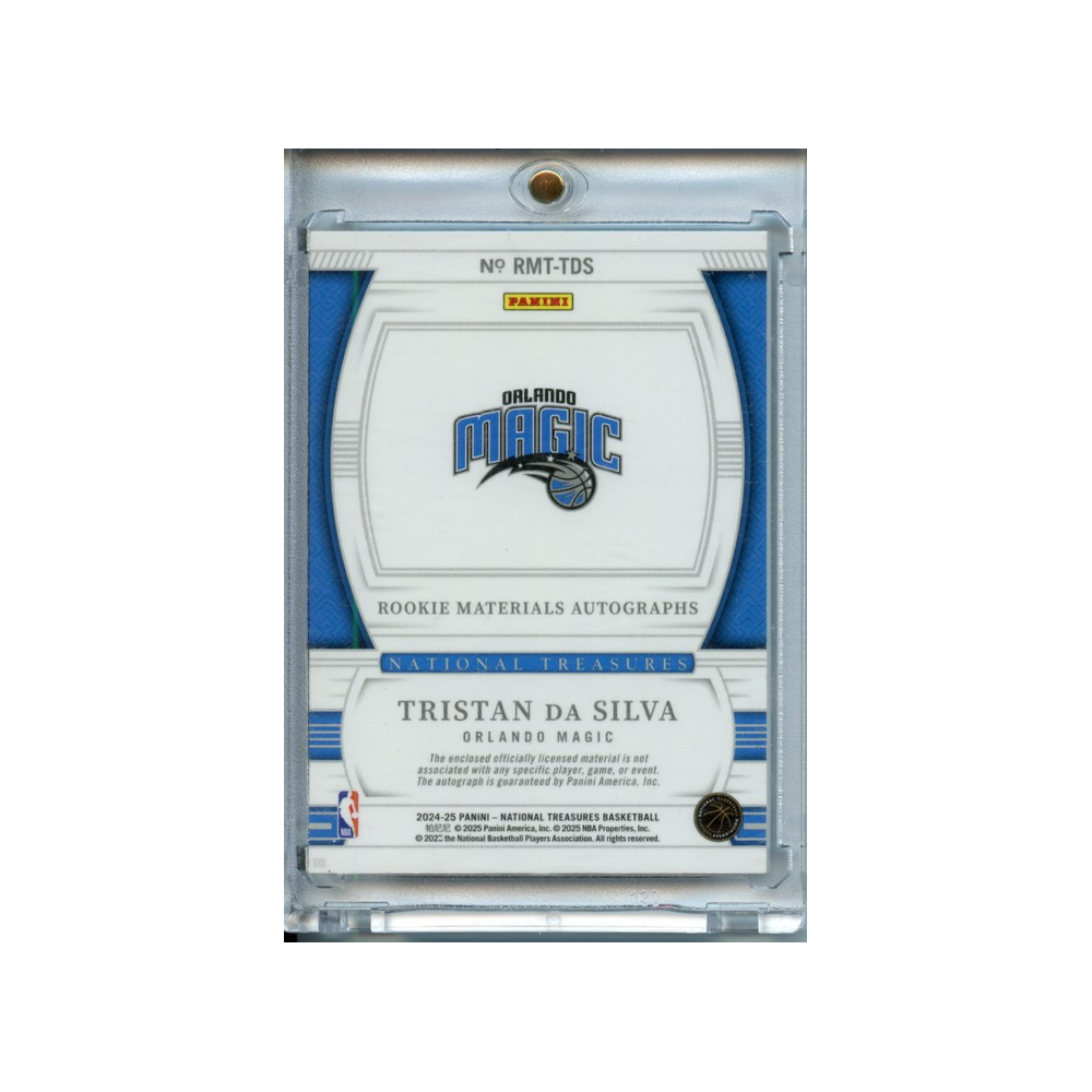 Tristan-Da-Silva-Rookie-Materials-Autographs-/99--2024-National-Treasures-Rückseite