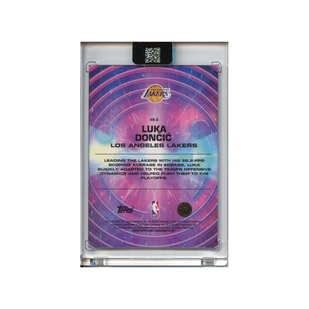 Luka-Doncic-Hypernova-2025-Topps-Chrome-Cosmic-Rückseite