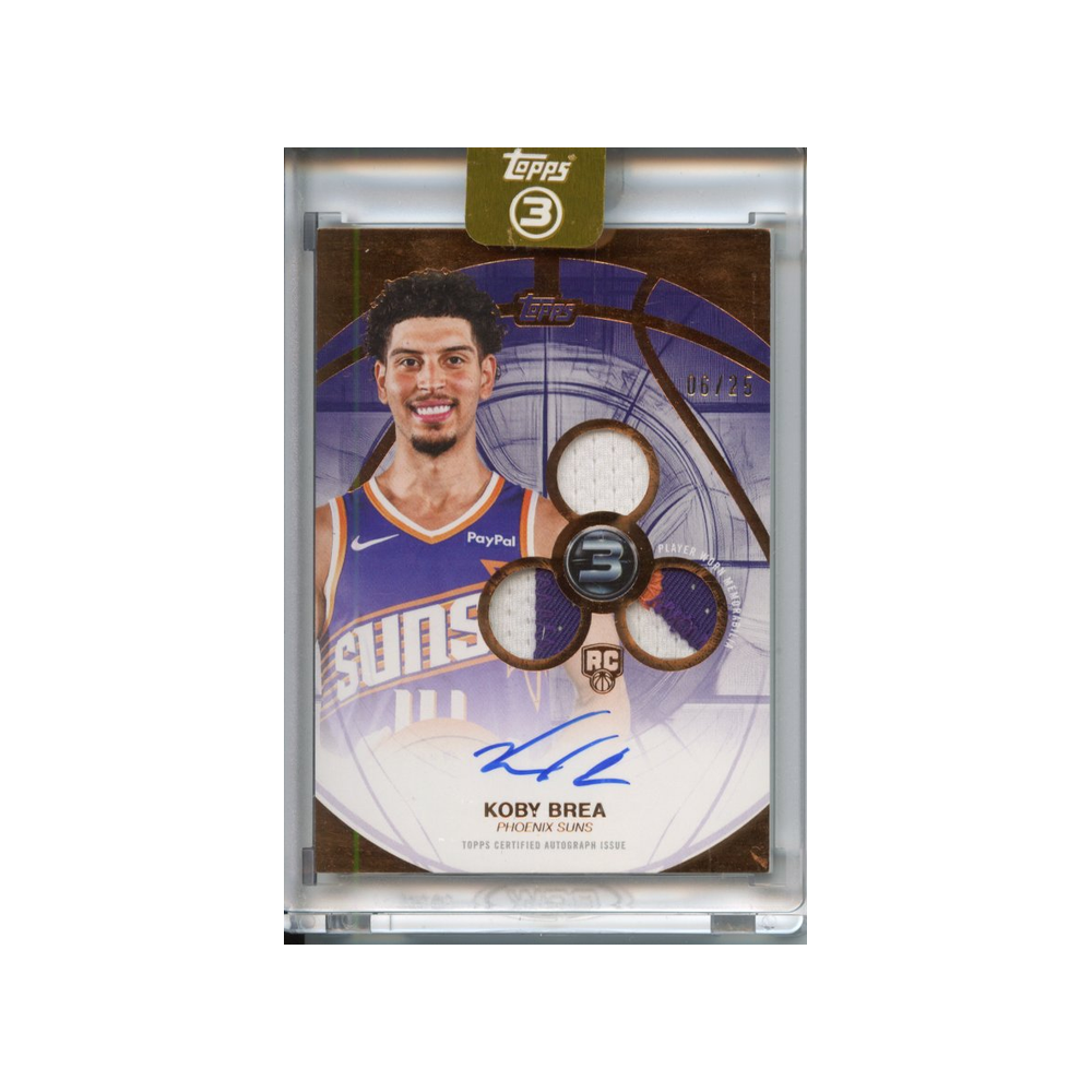 Koby-Brea-Triple-Patch-Autograph-/25-2025-Topps-Vorderseite