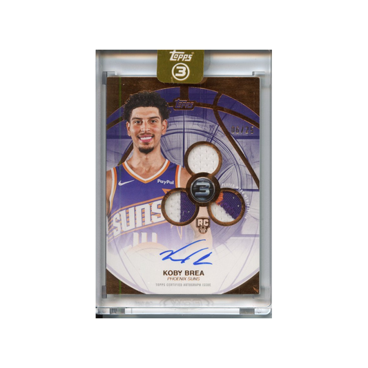 Koby-Brea-Triple-Patch-Autograph-/25-2025-Topps-Vorderseite