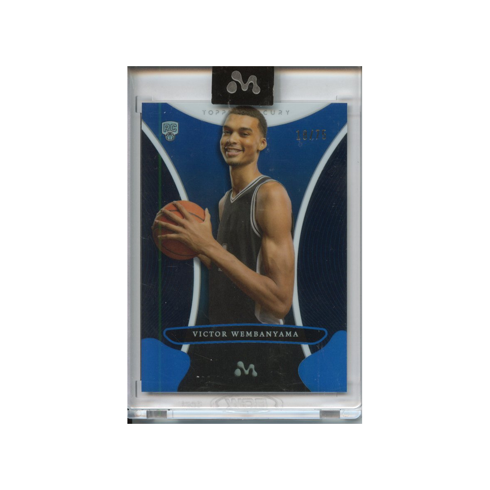 Victor-Wembanyama-Blue-Refractor-/75-2023-Topps-Mercury--Vorderseite