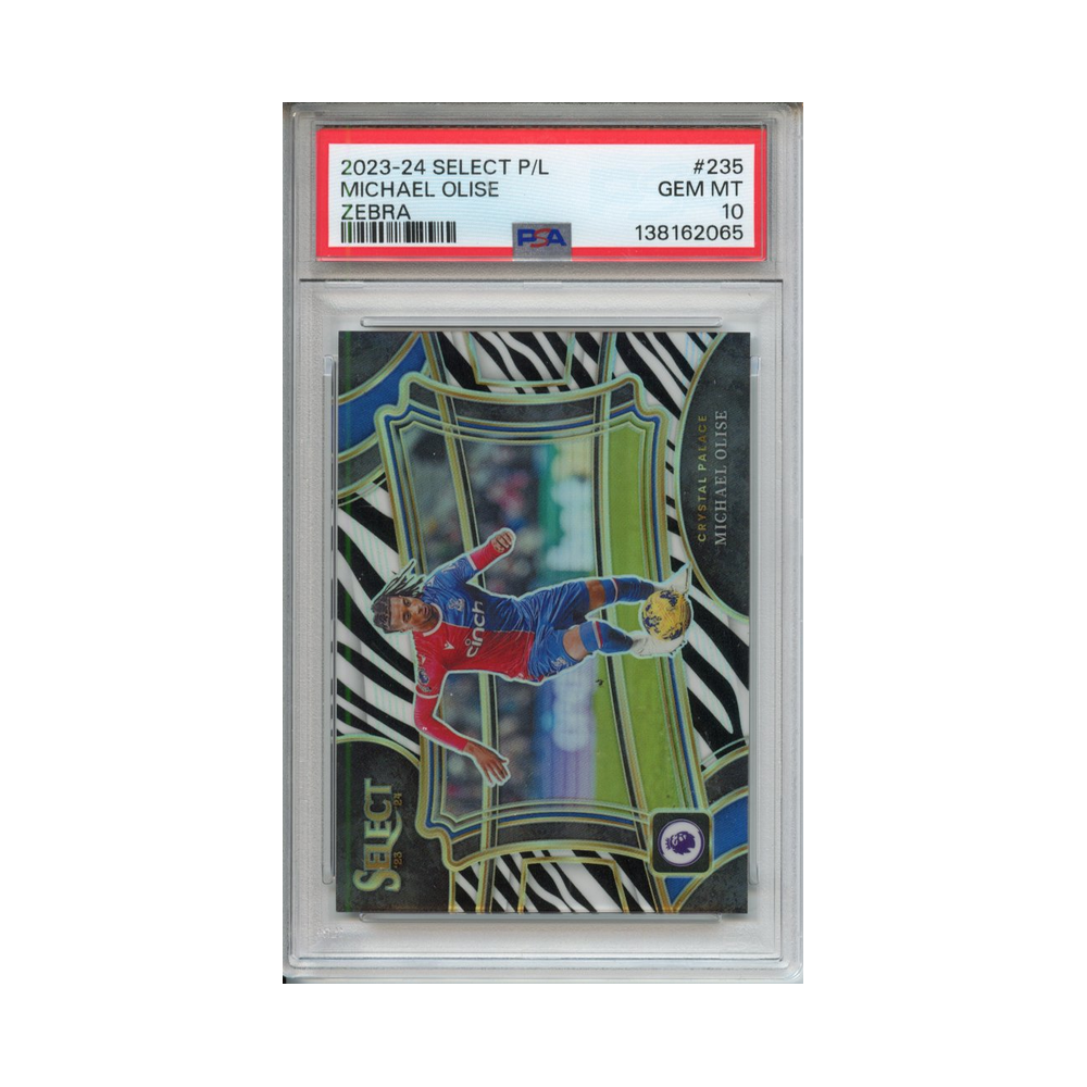 Michael-Olise-Zebra-2023-24-Select-P/L-PSA-10-Vorderseite