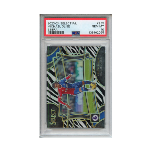 Michael-Olise-Zebra-2023-24-Select-P/L-PSA-10-Vorderseite