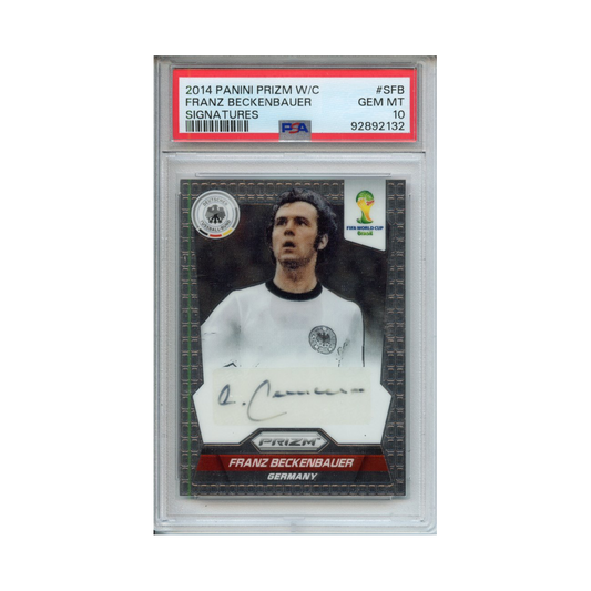 Franz-Beckenbauer-Signatures-2014-Panini-Prizm-W/C-PSA-10-Vorderseite