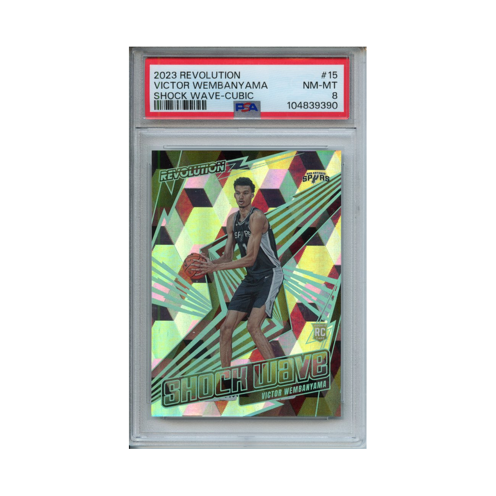 Victor-Wembanyama-Shock-Wave-Cubic-2023-Revolution-PSA-8-Vorderseite