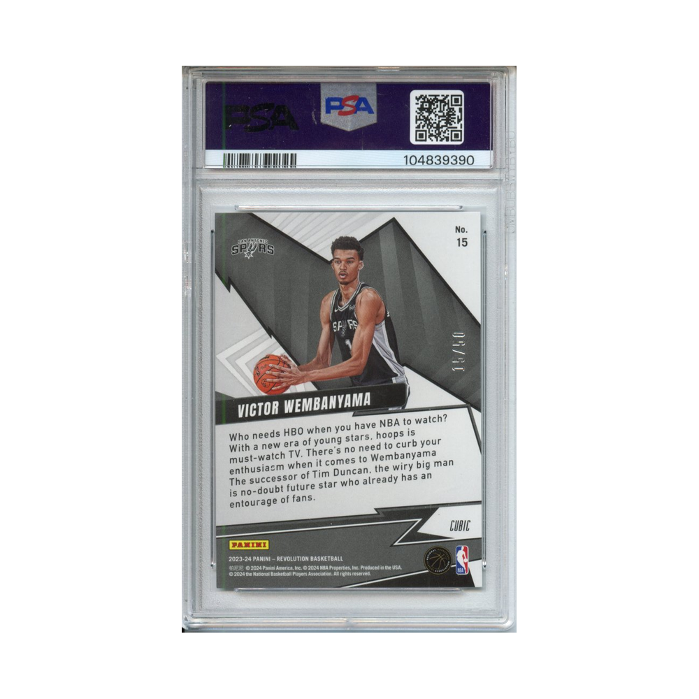 Victor-Wembanyama-Shock-Wave-Cubic-2023-Revolution-PSA-8-Rückseite