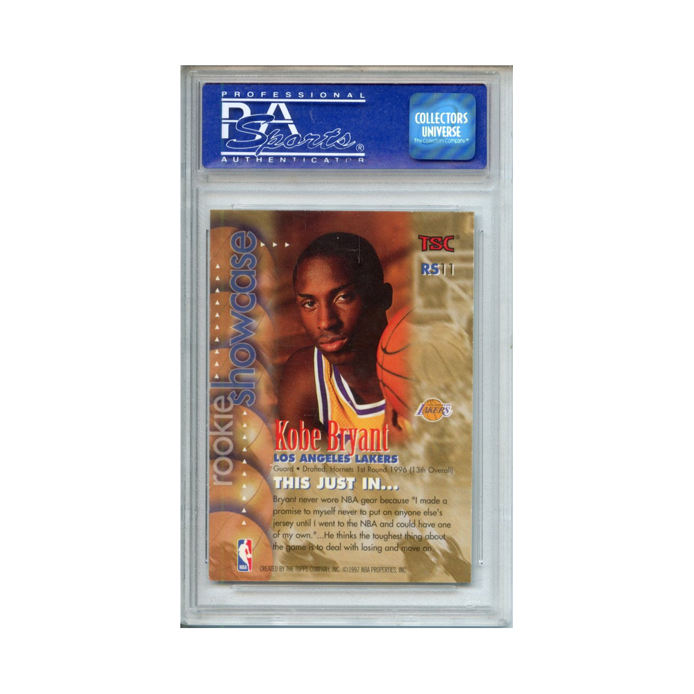 Kobe-Bryant-Rookie-Showcase-1996-Topps-Stadium-Club-PSA-9-Rückseite