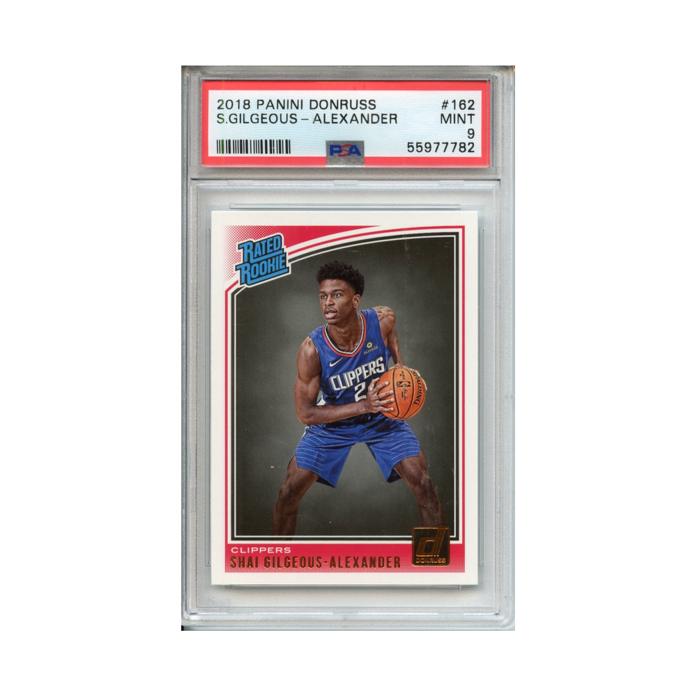 Shai-Gilgeous-Alexander-2018-Panini-Donruss-PSA-9-Vorderseite