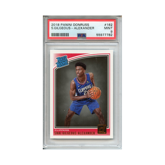 Shai-Gilgeous-Alexander-2018-Panini-Donruss-PSA-9-Vorderseite