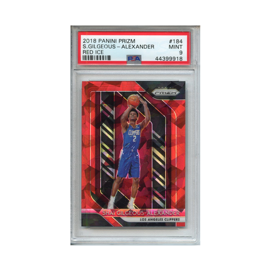 Shai-Gilgeous-Alexander-Red-Ice-2018-Panini-Prizm-PSA-9-Vorderseite