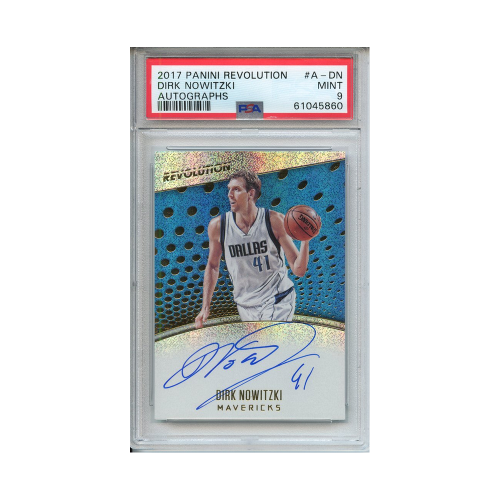Dirk-Nowitzki-Autographs-2017-Panini-Revolution--PSA-9-Vorderseite