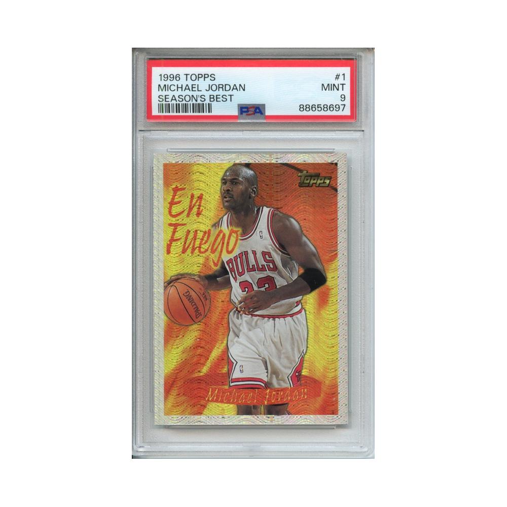 Michael-Jordan-Season's-Best-1996-Topps-PSA-9-Vorderseite