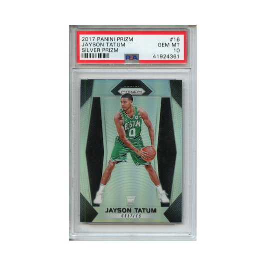 Jayson-Tatum-Silver-Prizm-2017-Panini-Prizm-PSA-10-Vorderseite